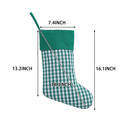 Vánoční kostkovaná punčocha