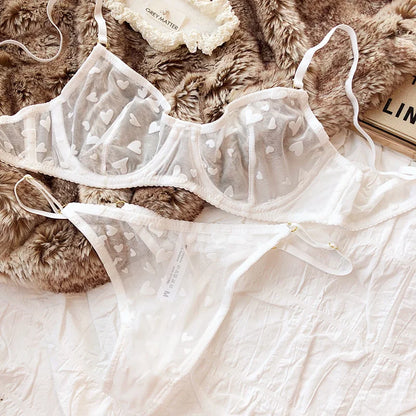 Set spodního prádla se srdíčky