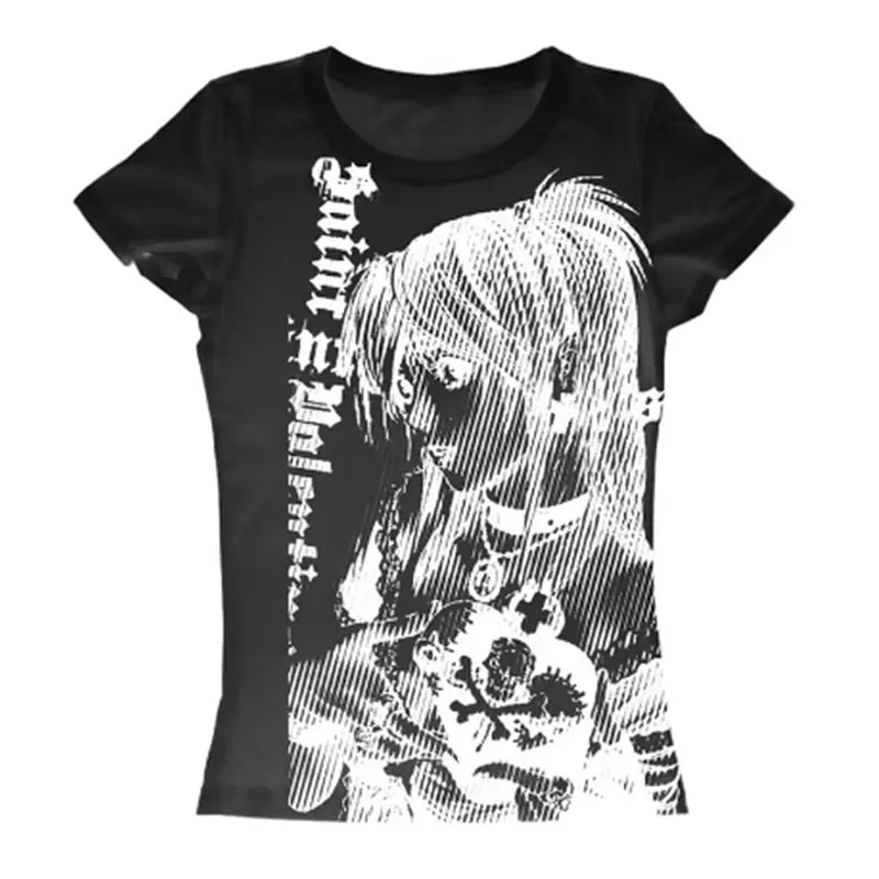 Dámské anime y2k triko