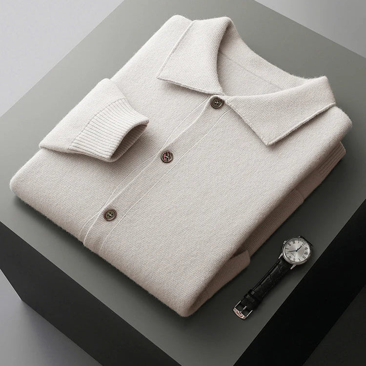 Pánský elegantní kardigan 100 % merino vlna