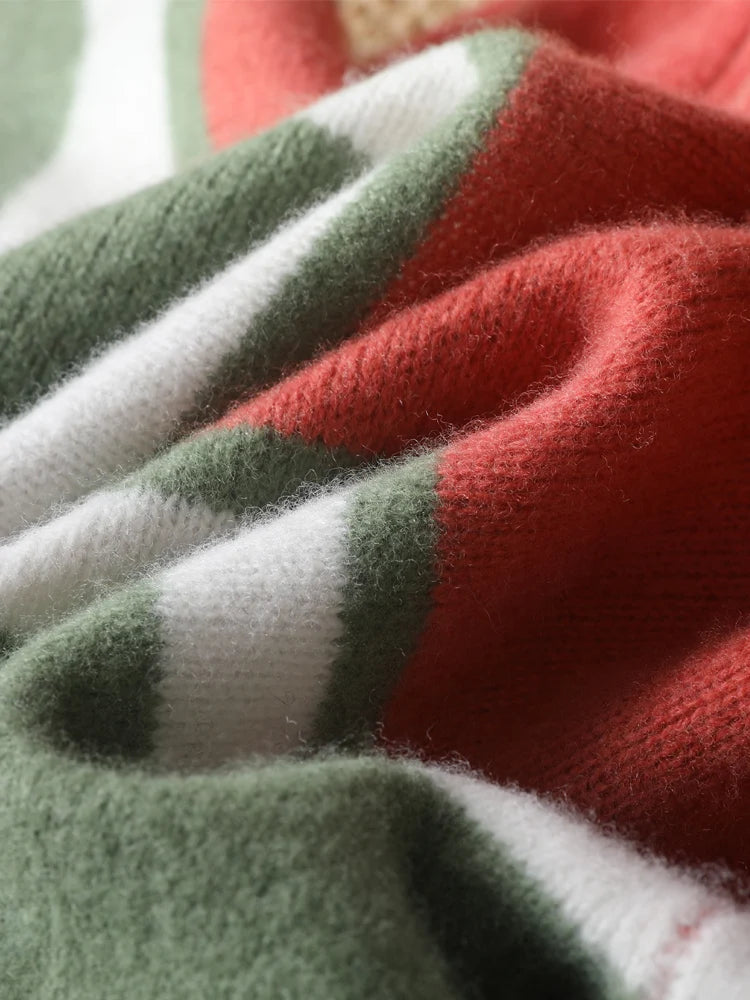 Pánský barevný svetr z vlny