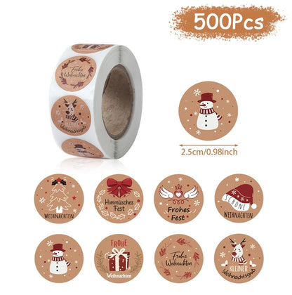 Vánoční samolepky 500 ks