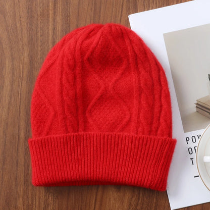 Dámská čepice z merino vlny