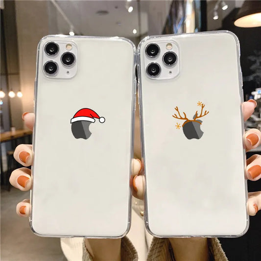 Transparentní vánoční kryt na IPhone
