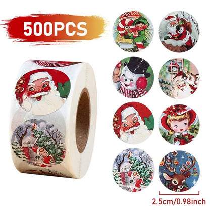 Vánoční samolepky 500 ks