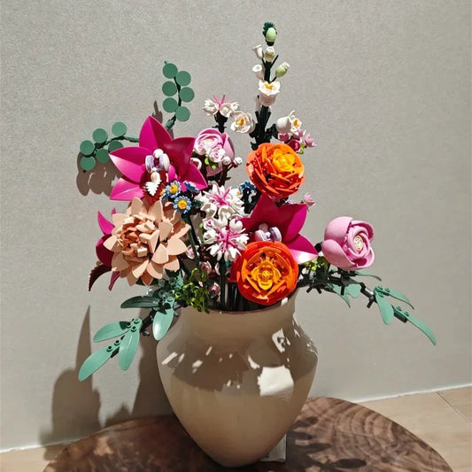 Plastová stavebnice kytice