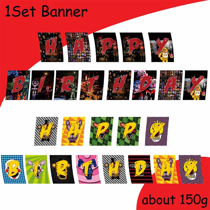 Dekorace na oslavu FNAF