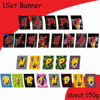 Dekorace na oslavu FNAF