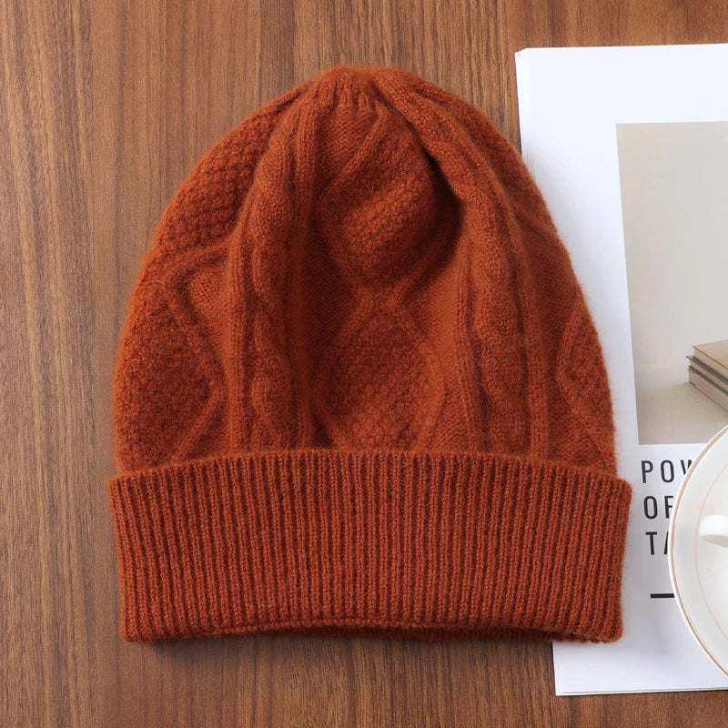 Dámská čepice z merino vlny