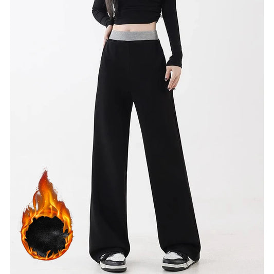 Zateplené stylové kalhoty