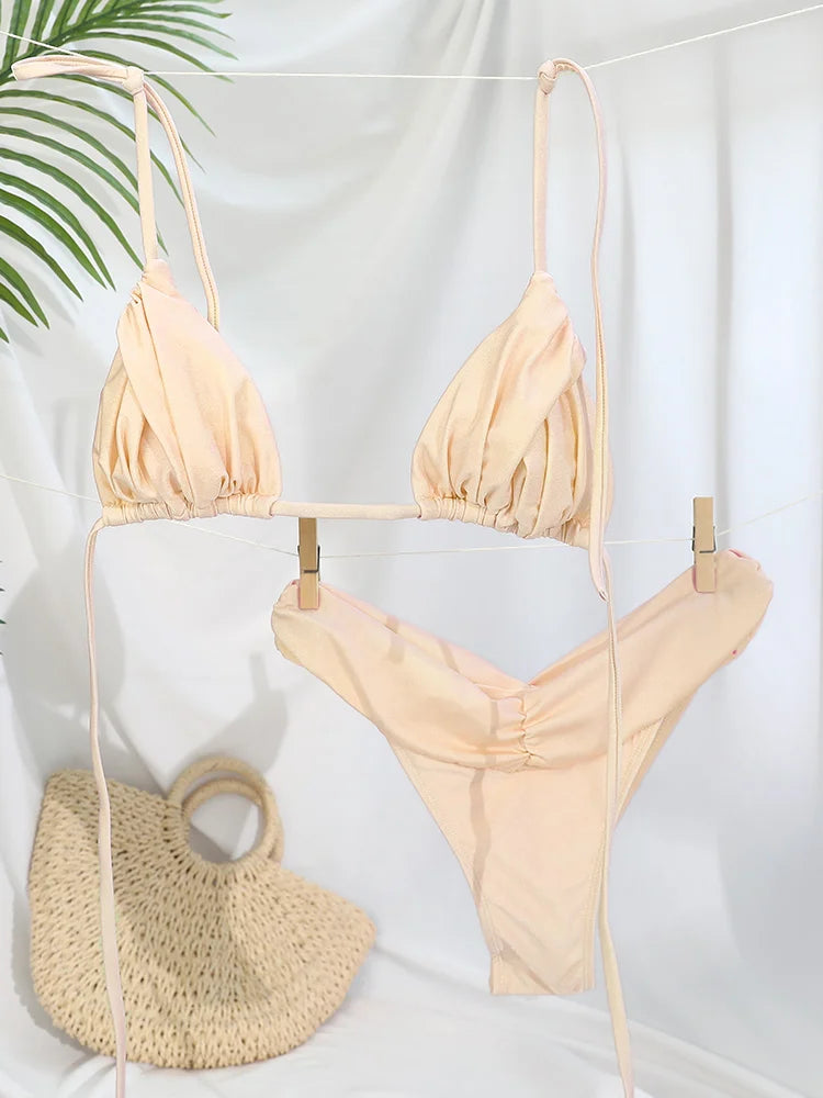 Jednobarevné bikiny