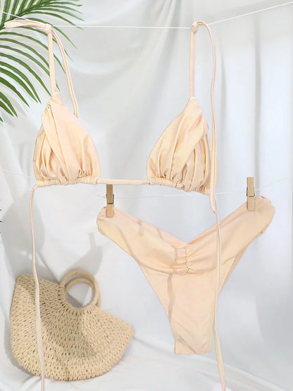 Jednobarevné bikiny