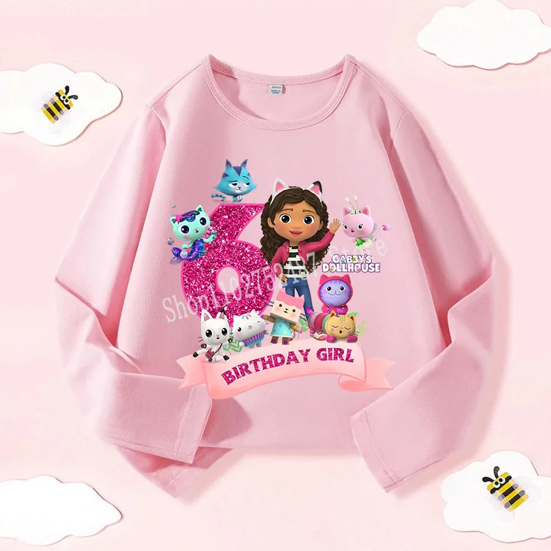 Narozeninové triko Gabby Dollhouse