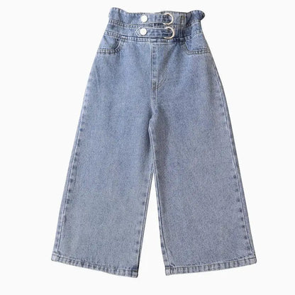 Dívčí wide leg džíny