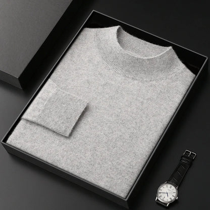 Pánský kašmírový jednobarevný svetr