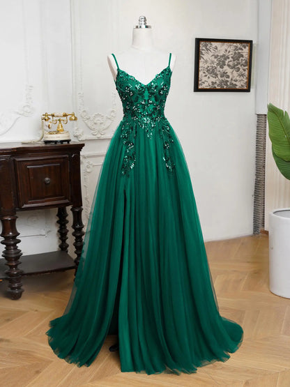 Dámské plesové šaty na ramínka