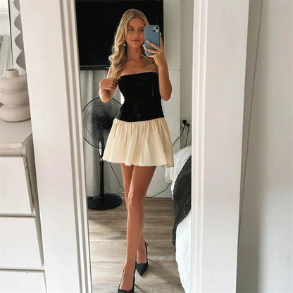 Dámské šaty bez ramínek