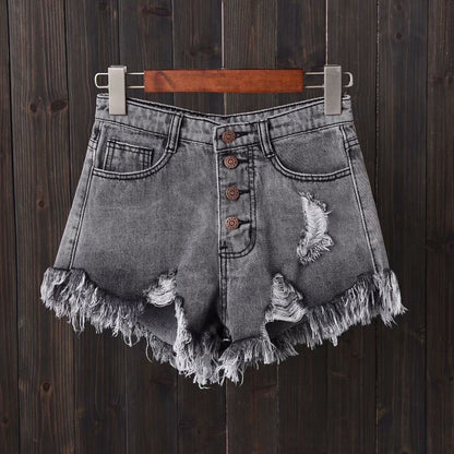 Dámské stylové denim kraťasy