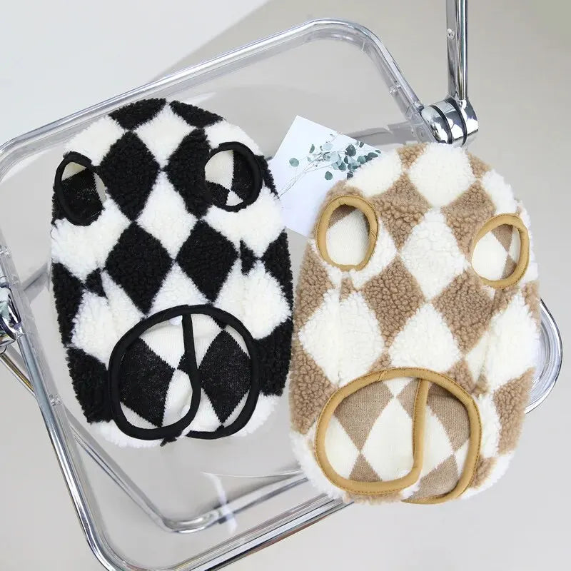 Chlupatá mikina se vzorem