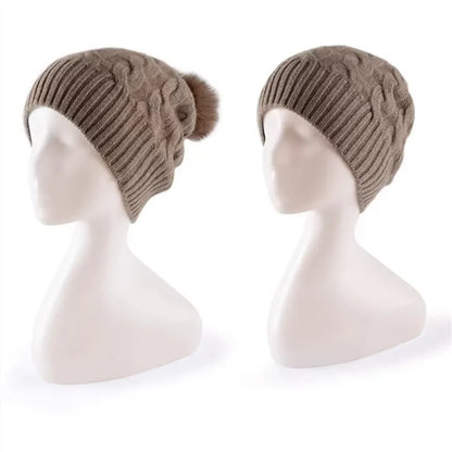 Dámská čepice s vlnou