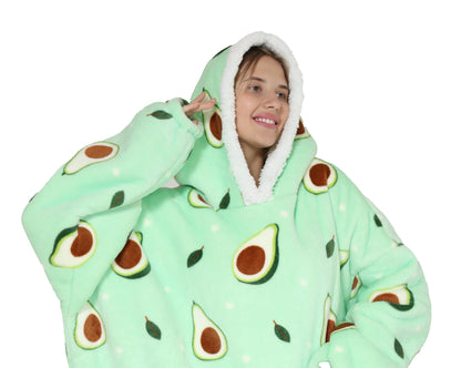 Dámská mikinová deka se vzorem