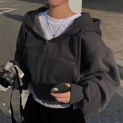 Dámská oversized mikina na zip
