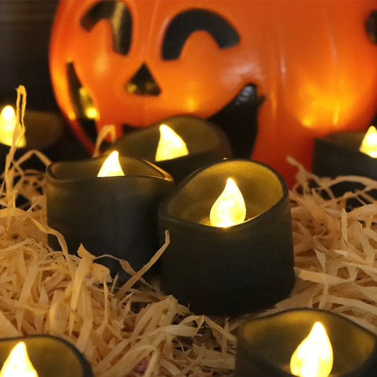 Černé LED svíčky