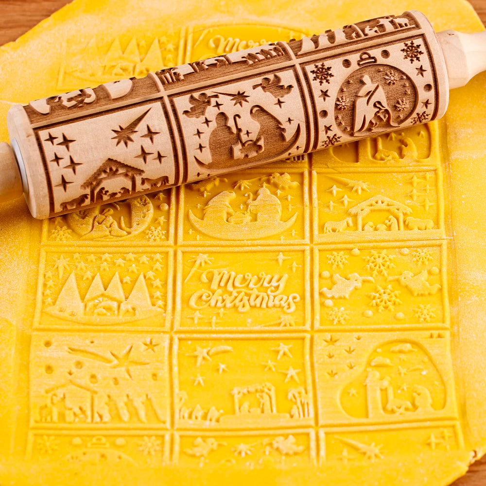 Váleček s vánočními vzory