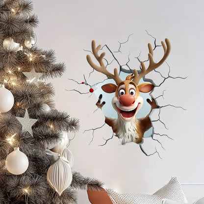 Samolepka 3D Santa