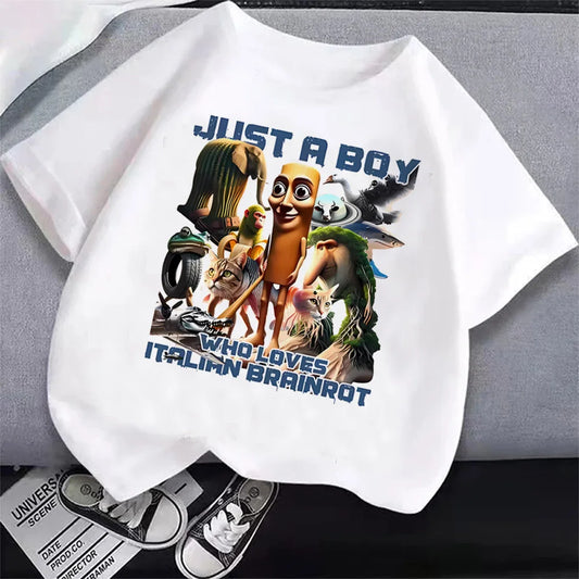 Dětské triko s potiskem Italian Brainrot