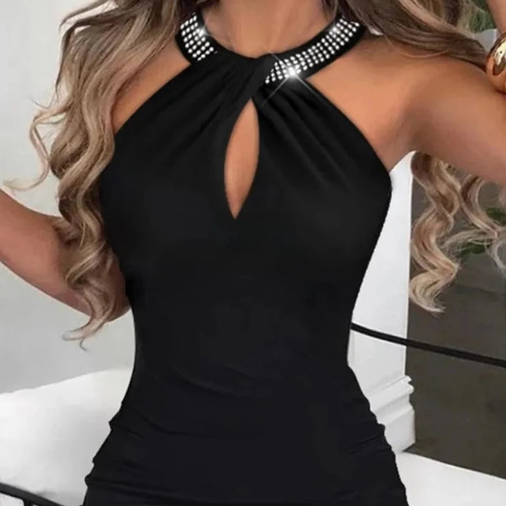 Dámské elegantní šaty s rozparkem