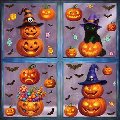 Dekorace na sklo Halloween