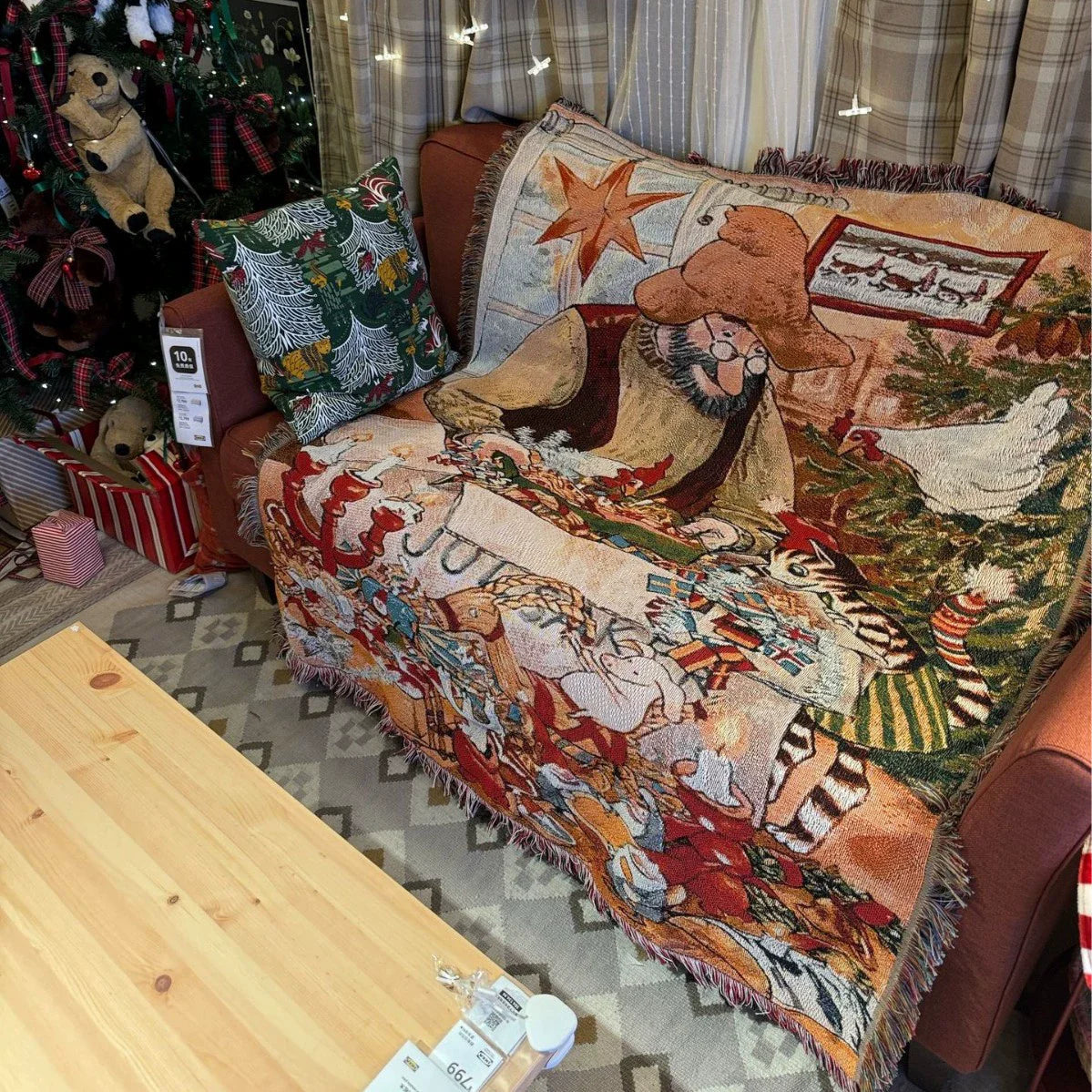 Vánoční vintage deka