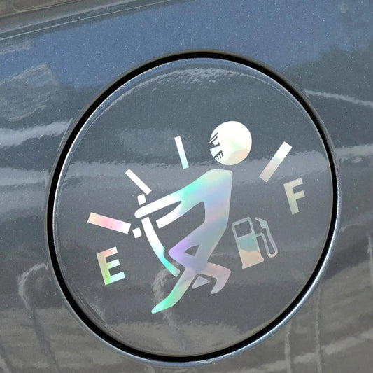 Samolepka na auto s človíčkem