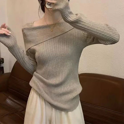 Dámský svetr off shoulder