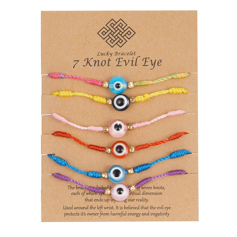 Náramek evil eye 6 ks