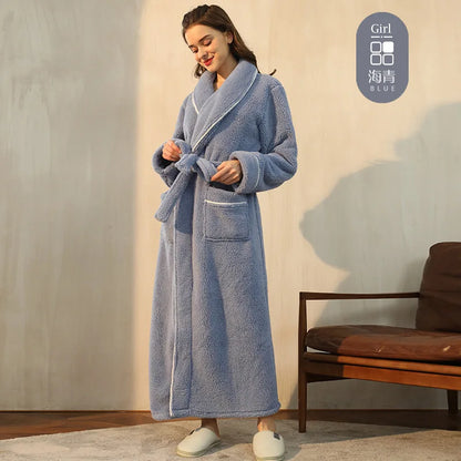 Unisex fleece župan