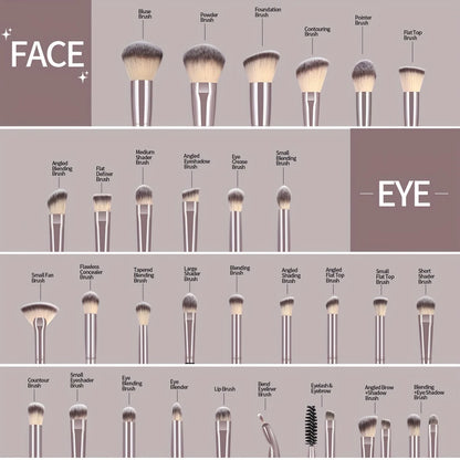 Set štětců na makeup 30 ks