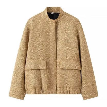 Dámský třpytivý bomber