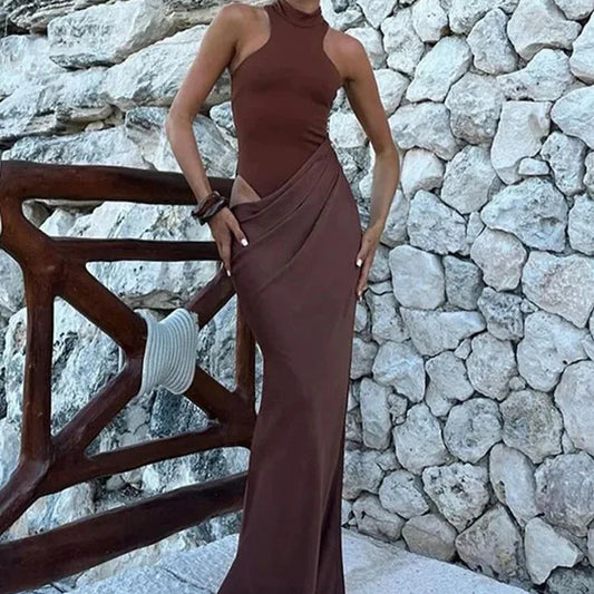 Dámské elegantní dlouhé šaty