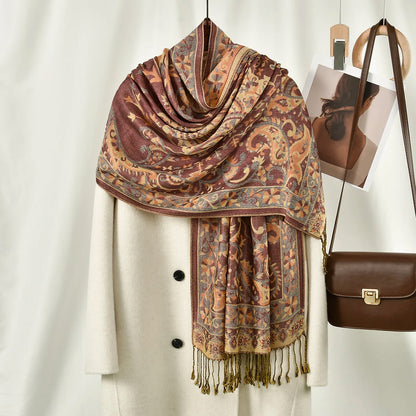 Dámská šál se vzorem