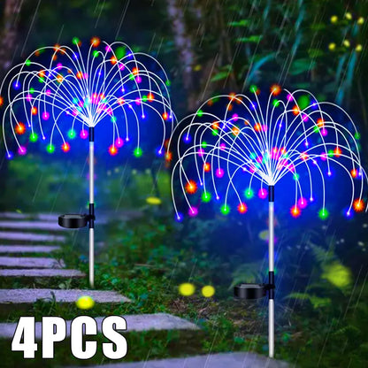 Solární Led světla ohňostroj