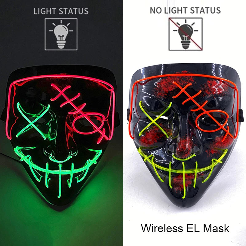 Neonová Led maska