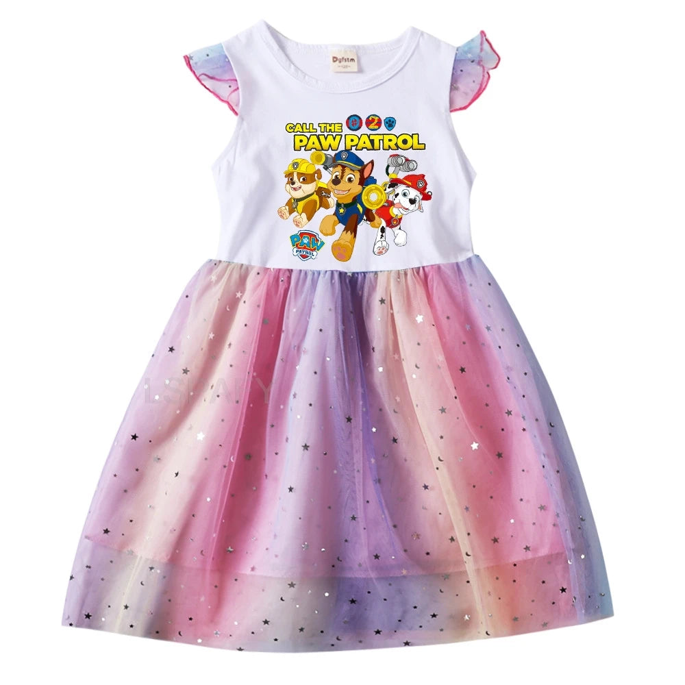 Dívčí šaty Tlapková patrola