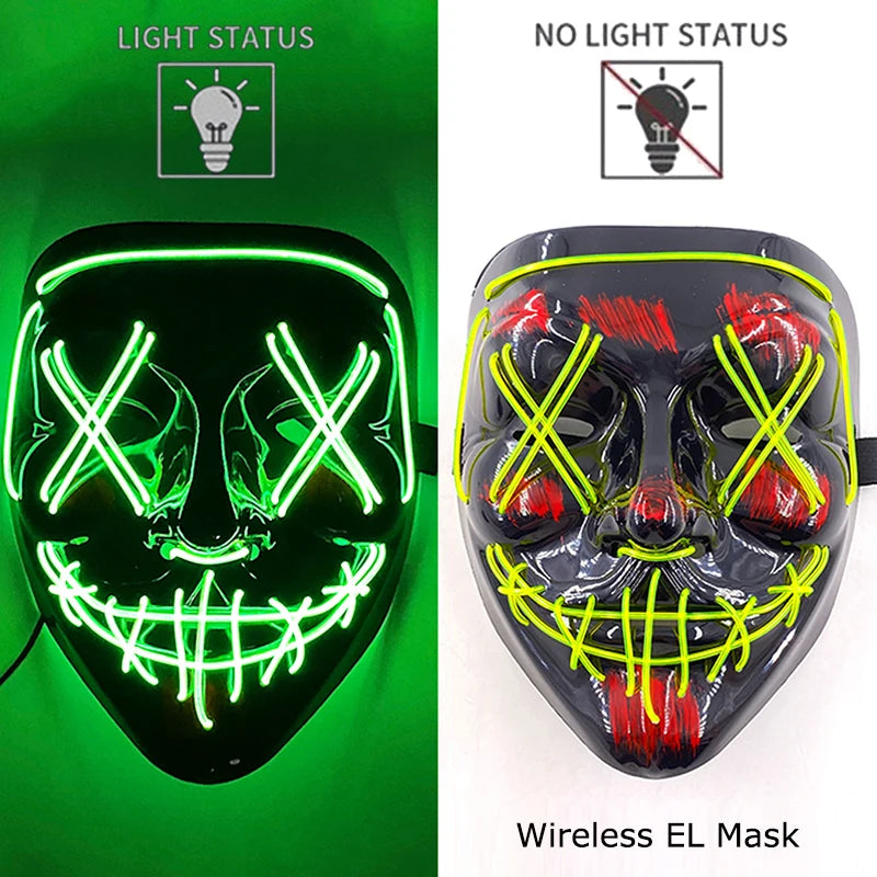 Neonová Led maska