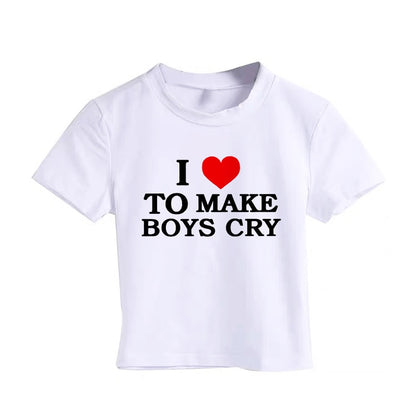 Dámské triko I Love To Make Boy Cry