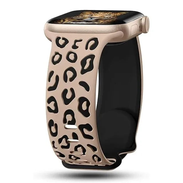 Leopardí řemínek na Apple Watch