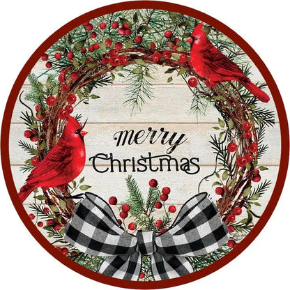 Vánoční kulatý koberec