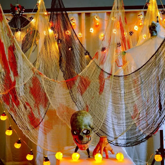 Halloweenská dekorace pavučina
