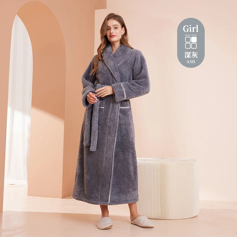 Unisex fleece župan
